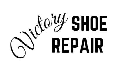 Victory Shoe Repair logo with cursive and bold text design